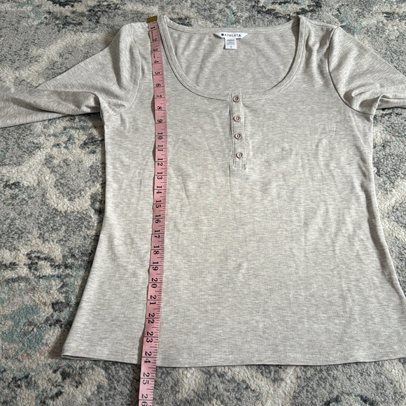 Athleta Ribbed Henley - Picture 7 of 8